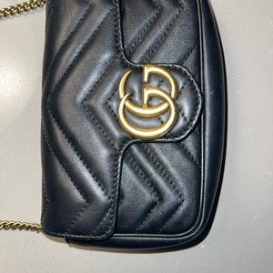GG Marmont matelassé leather super mini bag